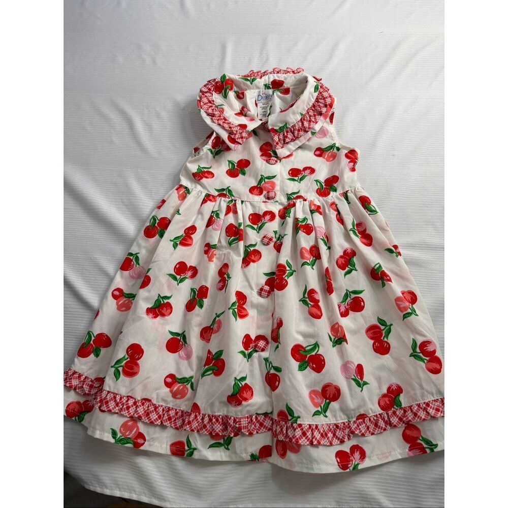 In Design Girls Vintage Cherry Dress Size 6